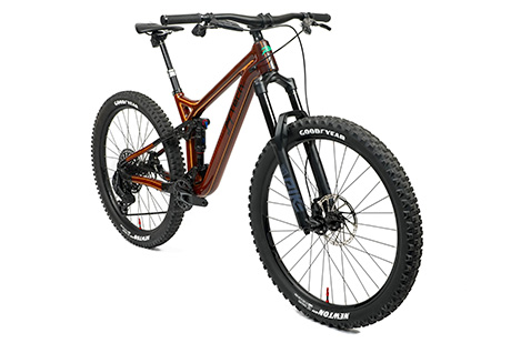 Custom HTech enduro mountain bike, Jarrah and Blackbutt frame with SRAM XO transmission groupset, Rock Shox dropper post